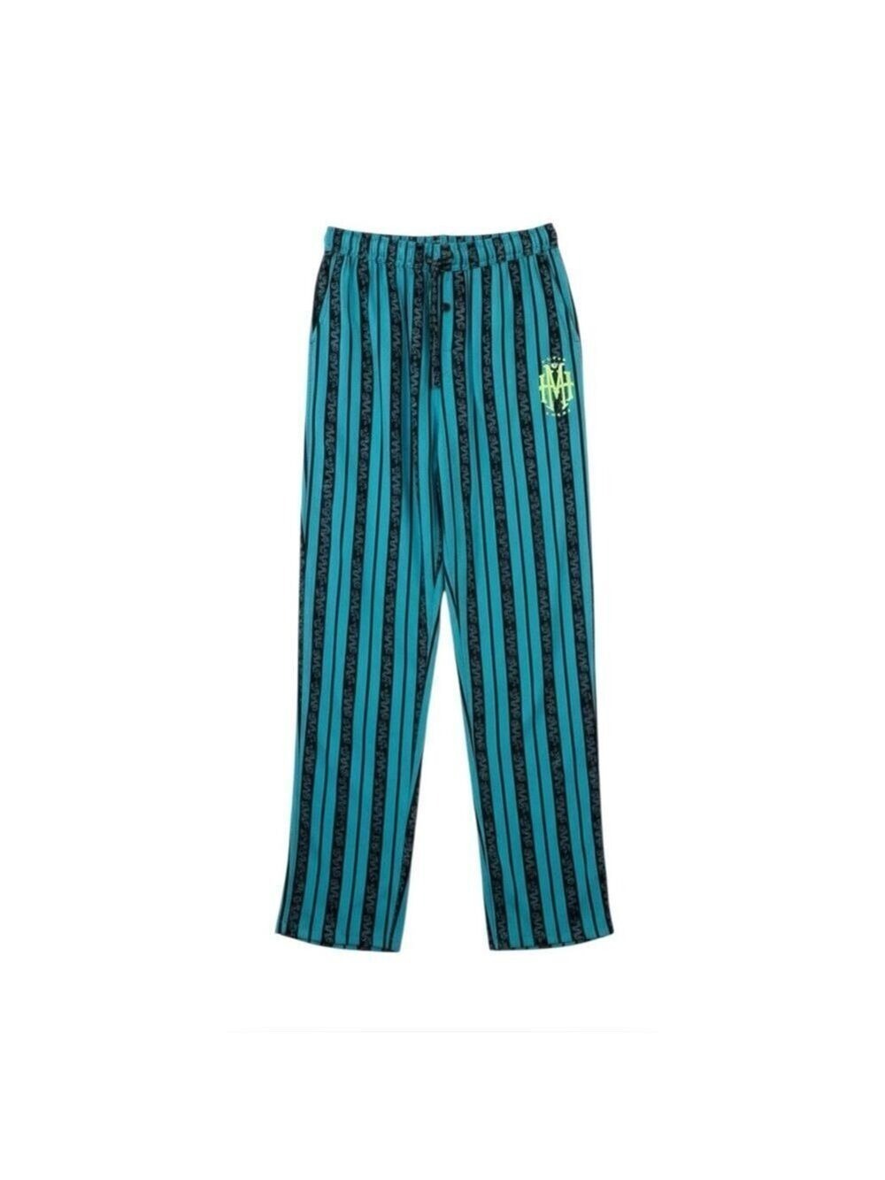 Disney Parks Haunted Mansion Striped Lounge Pajama Pants Teal Black Women’s XS
